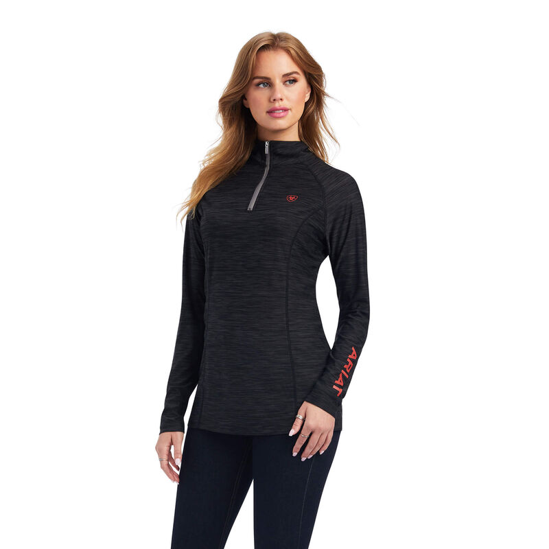 Ariat Hemden Damen - Laguna 1/4 Zip Schwarz ( CMVHX-7285 )